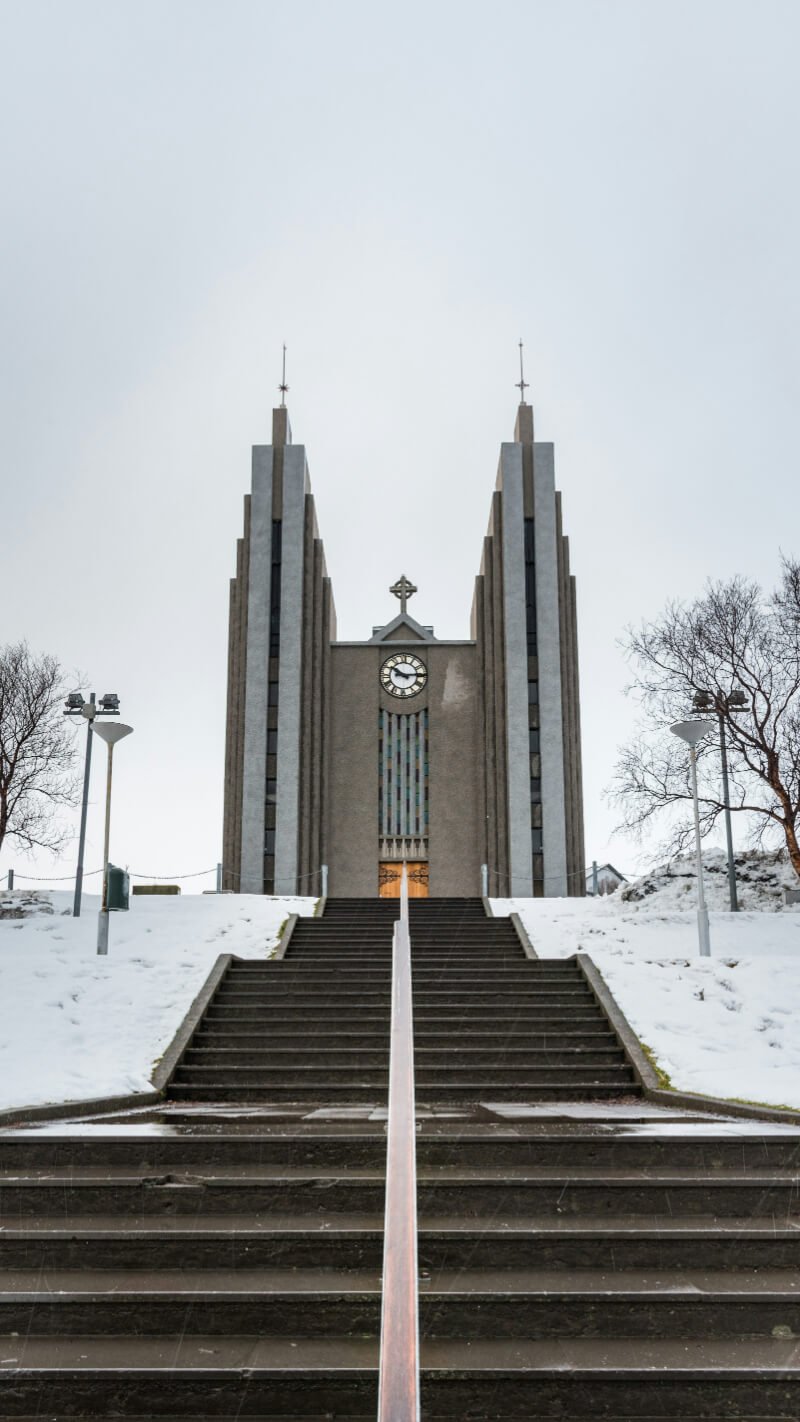 Visit the Lutheran church of Akureyri