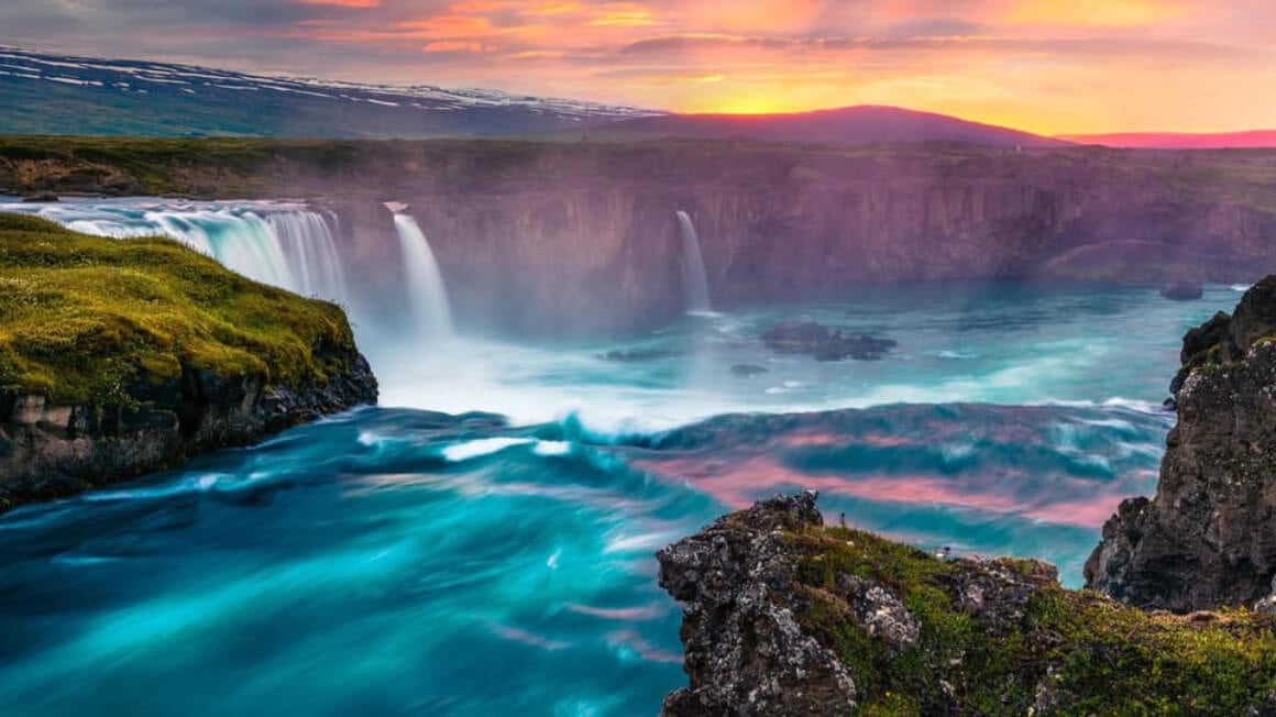 Visit the “Waterfall of the Gods” in Akureyri