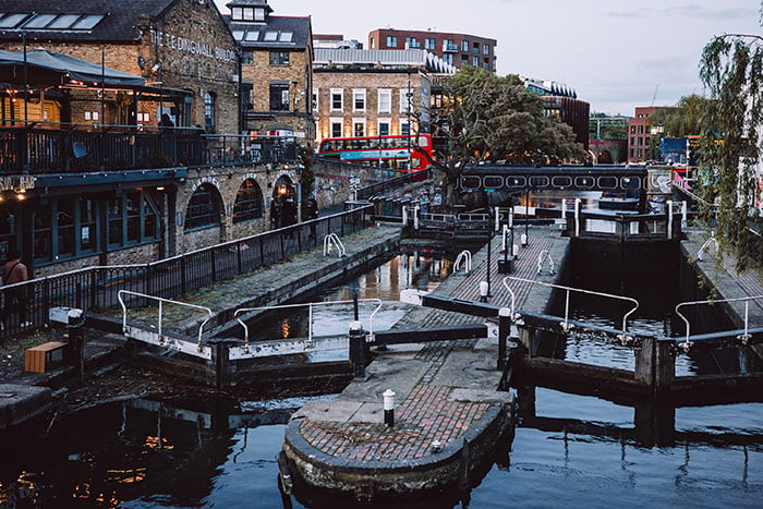 canals in london, little venice, england, uk