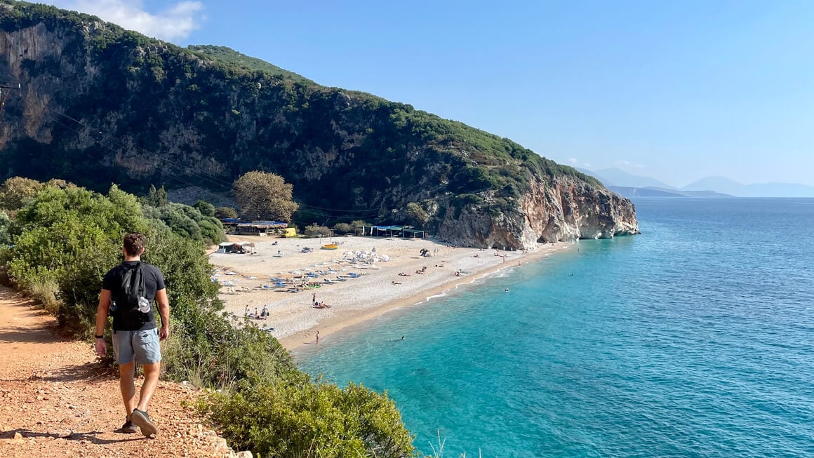 gjipe beach, himare, albania