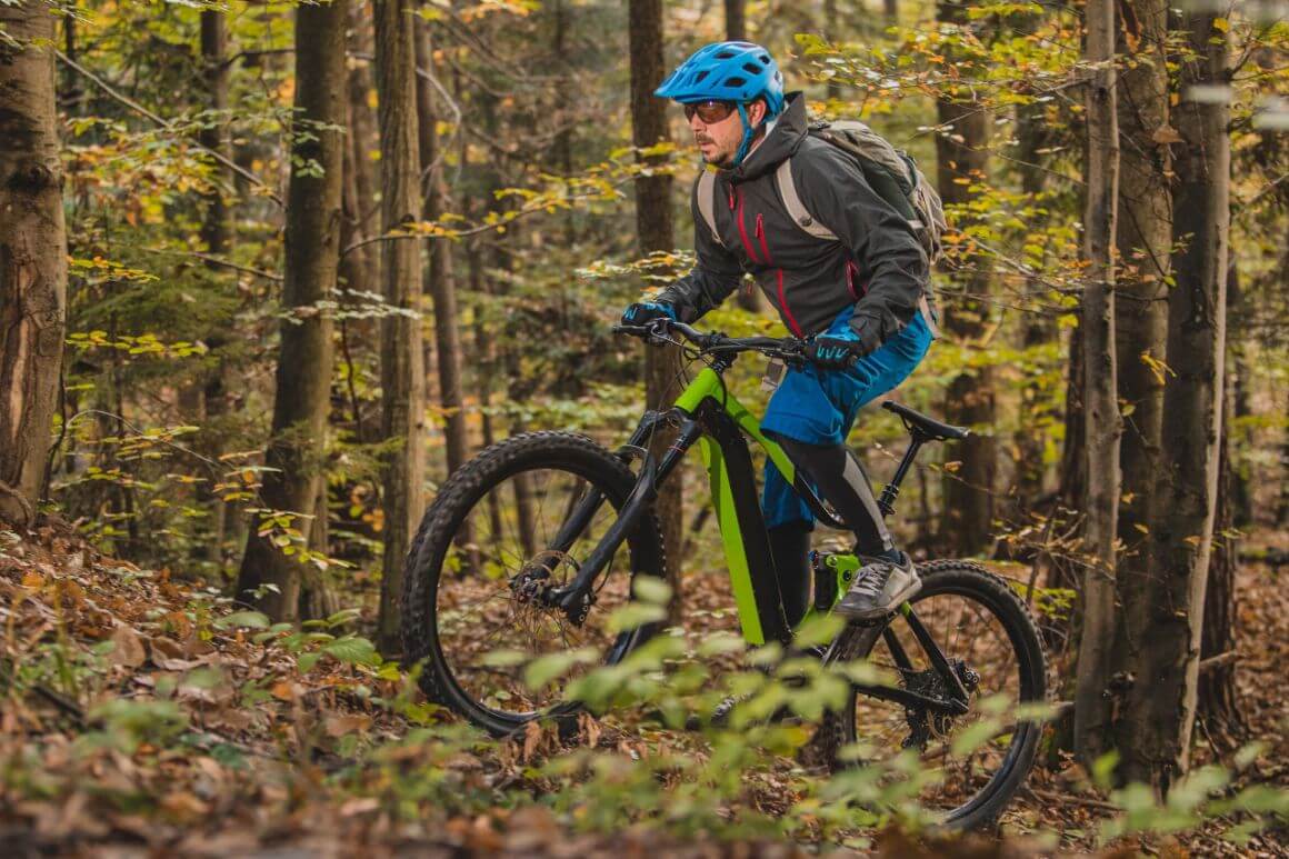 cyclist Riding Uphill