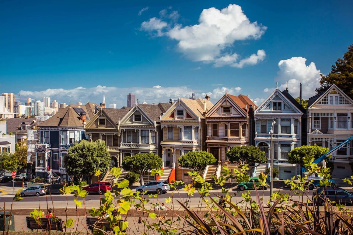 A row of houses in San Francisco.