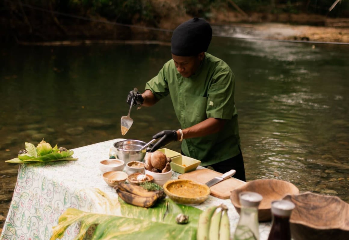 Vegan Riverside Picnic Prepared by a Jamaican Chef