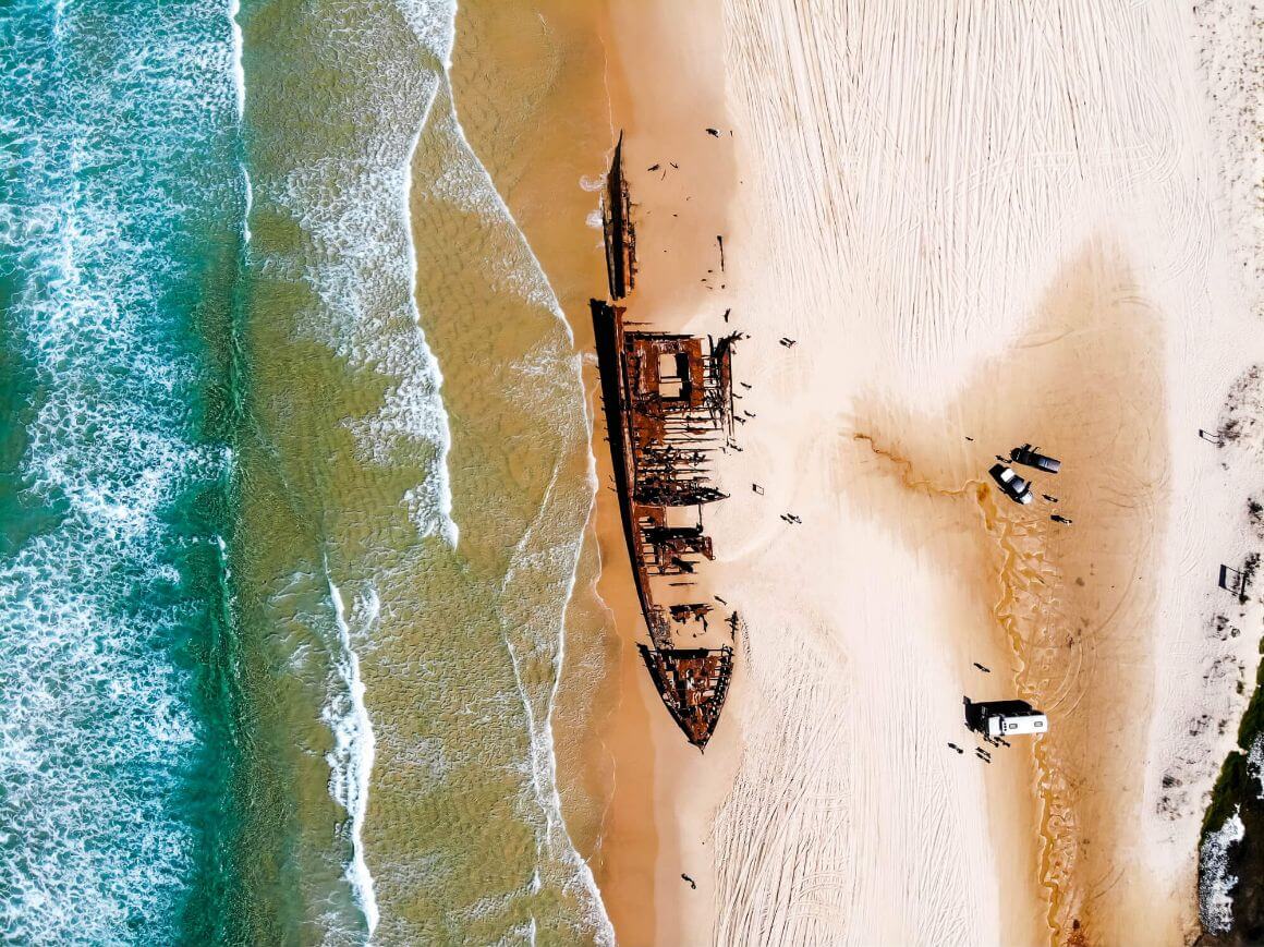 australia Fraser Island shipwreck