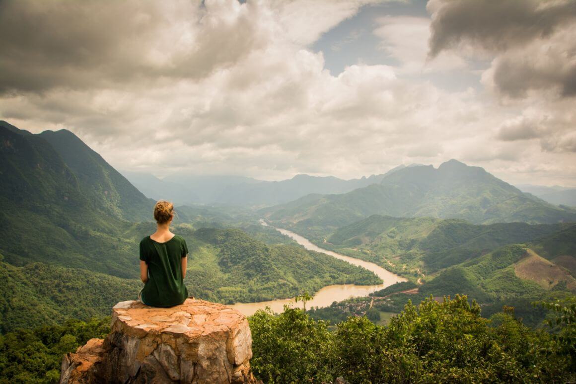 woman watching scenery