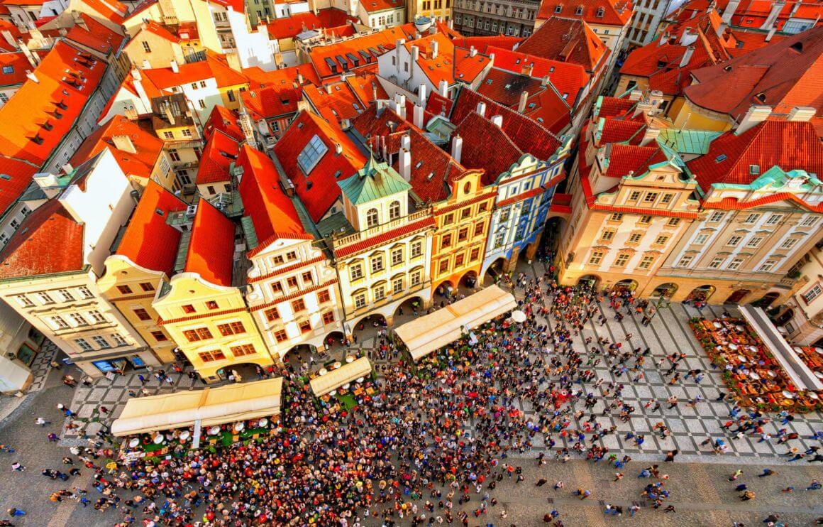 Prague old town square 