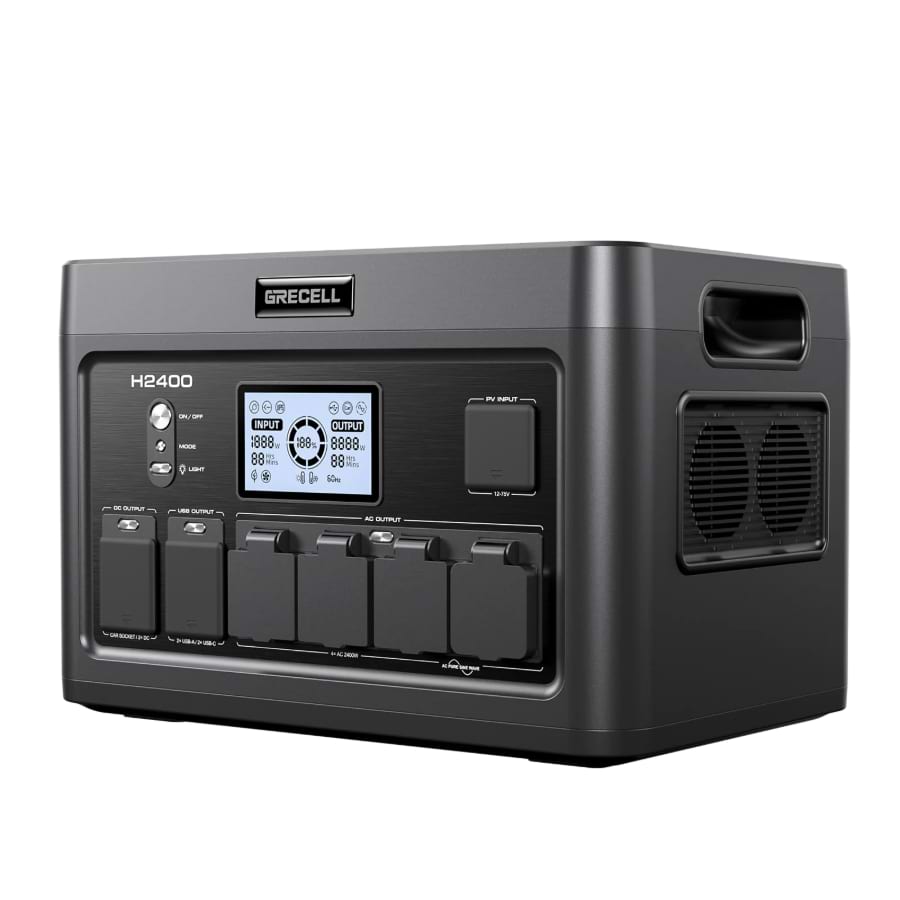 grecell portable power station 2400w