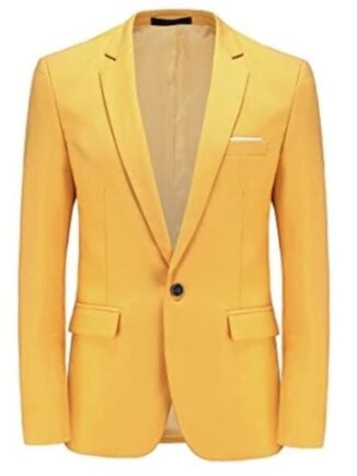 mens yellow sports coat