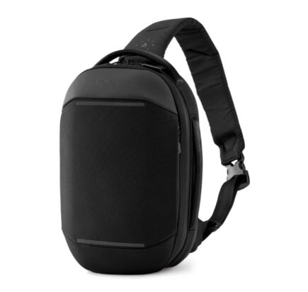WATERFLY Sling Bag Crossbody Backpack: Over Shoulder Daypack Casual Cross  Chest Side Pack Large Black