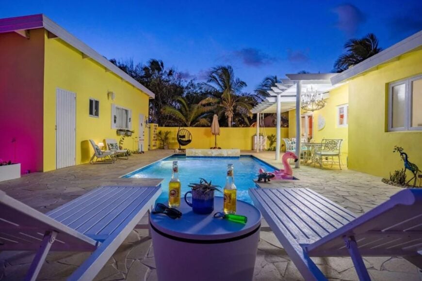 20 STUNNING Vacation Rentals In Aruba 2024 Edition   Funky 2 Bed Villa With Pool Aruba 870x870 