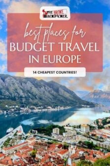 Budget Travel in Europe Pinterest Image