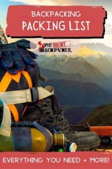 Best Backpacking Packing List Pinterest Image