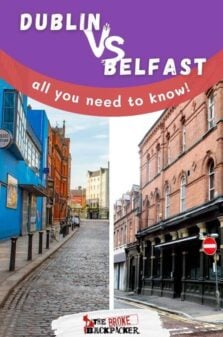 Dublin vs Belfast Pinterest Image
