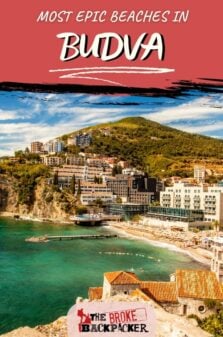 Best Beaches in Budva Pinterest Image