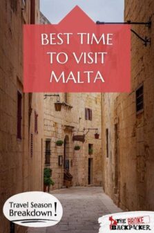 Best Time to Visit Malta Pinterest Image