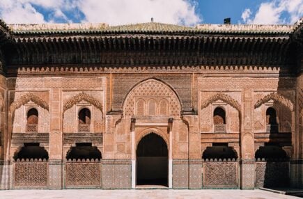 An ornate medrassa in Morocco.