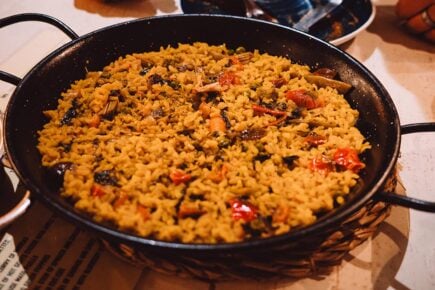 A paella in Granada, Spain