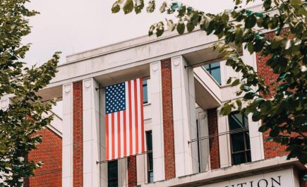 An American flag in the United States of America.