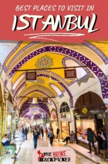 Places to Visit in Istanbul Pinterest Image