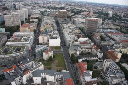 berlin mitte aerial view