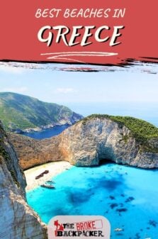 Best Beaches in Greece Pinterest Image