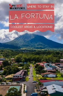 Where to Stay in La Fortuna Pinterest Image