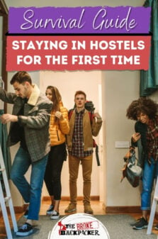 Staying in Hostels for The First Time Pinterest Image