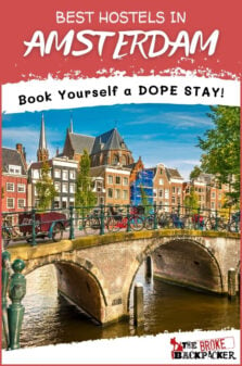Best Hostels in Amsterdam Pinterest Image