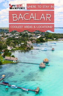 Where to Stay in Bacalar Pinterest Image