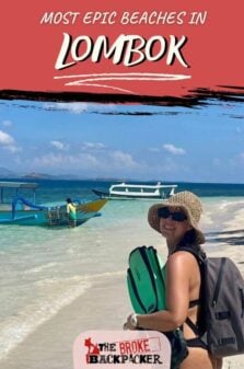 Best Beaches in Lombok Pinterest Image