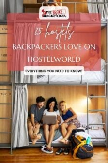 Hostels that Backpackers Love on HostelWorld pinterest image