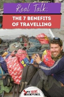 7 Benefits of Travelling Pinterest image