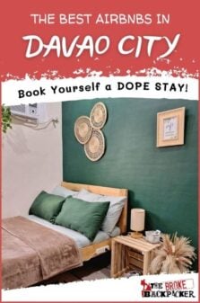 Best Airbnbs in Davao City Pinterest image