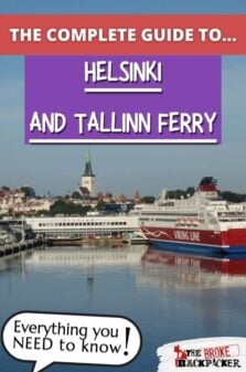 Helsinki to Tallinn ferry guide Pinterest Image