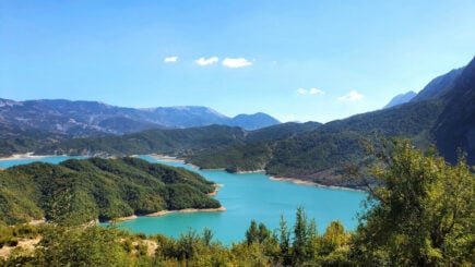 Lake Boville in Tirana