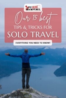 Solo travel tips Pinterest Image