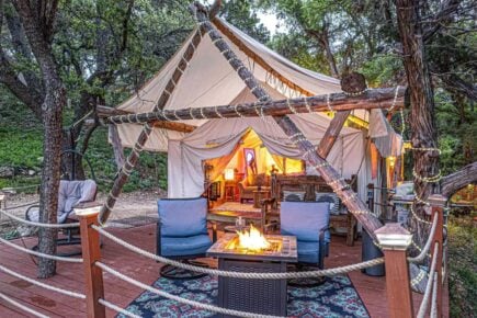 Luxury Hill Country Yurt