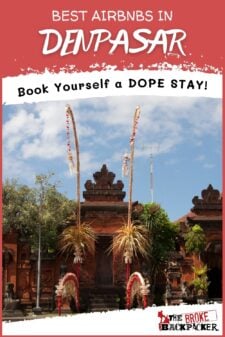 Best Airbnb's in Denpasar, Indonesia Pinterest Image