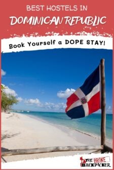 Best hostels in Dominican Republic Pinterest Image