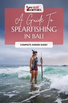 Spearfishing in Bali Pinterest Image