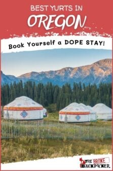 Yurts in Oregon Pinterest Image