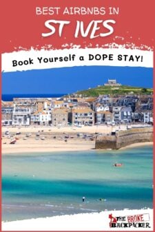 Airbnbs in St Ives Pinterest image