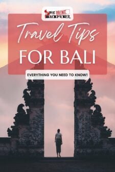 Bali travel tips pinterest image