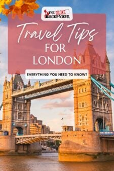 London travel tips pinterest image