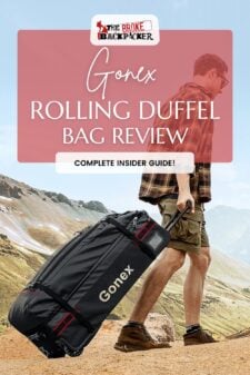 Gonex rolling duffle review pinterest image