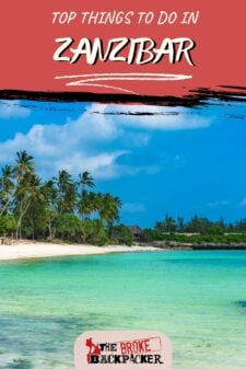 Things to do in Zanzibar Pinterest image