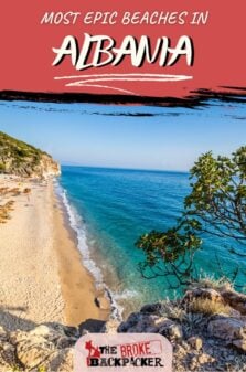 Best beaches in Albania pinterest image