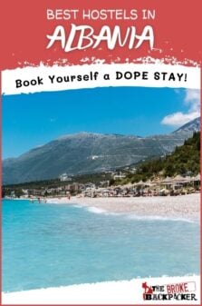 best hostels in Albania Pinterest image