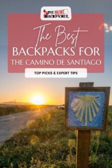 Best backpack for camino Santiago pin