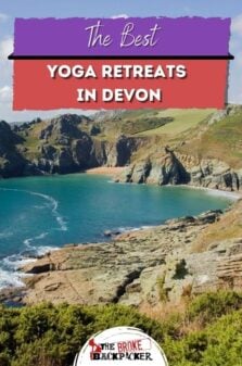 Yoga retreats in Devon Pinterest image